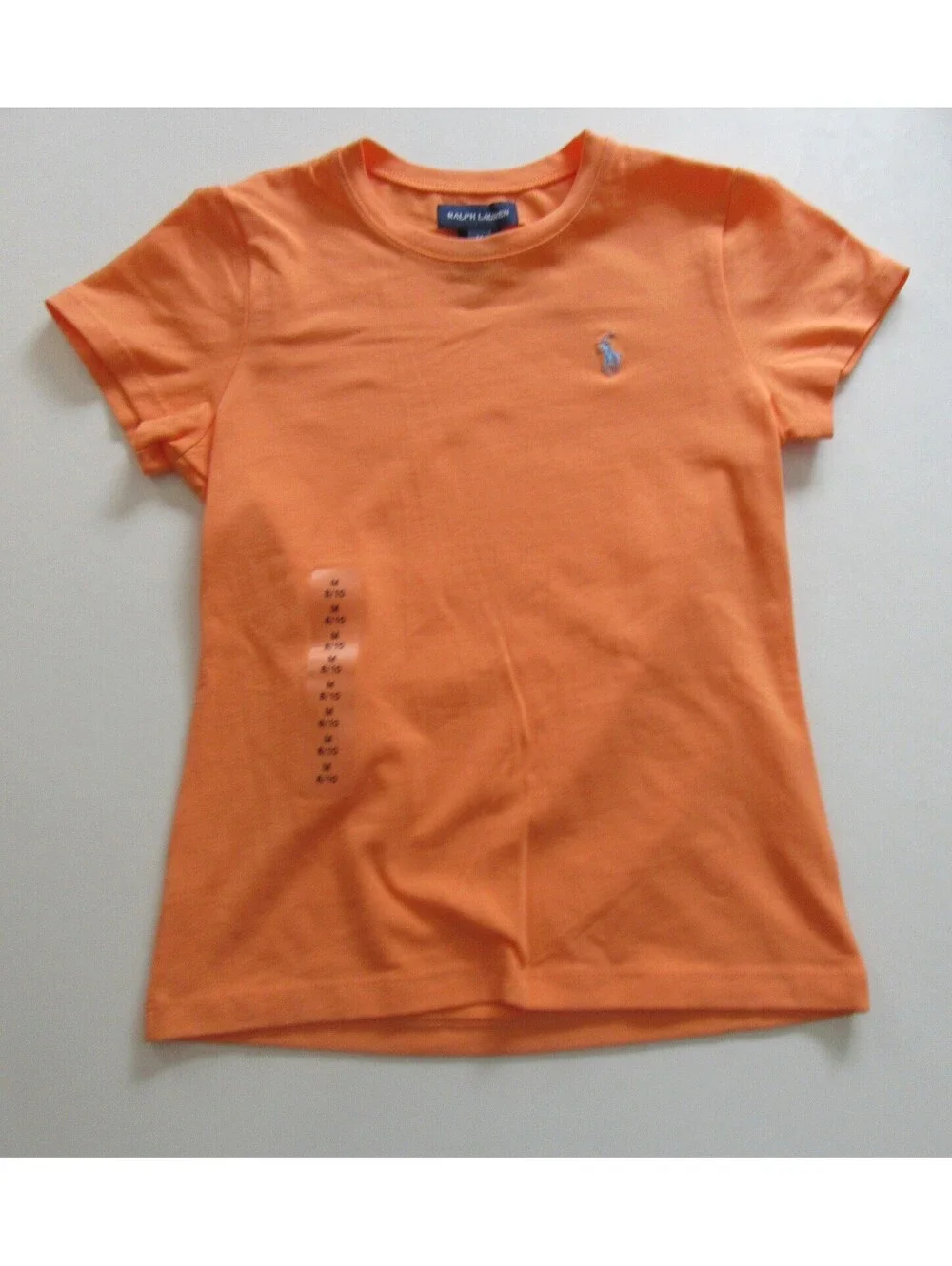 Polo Ralph Lauren Girls Shirt Orange Size Medium M(8-10)